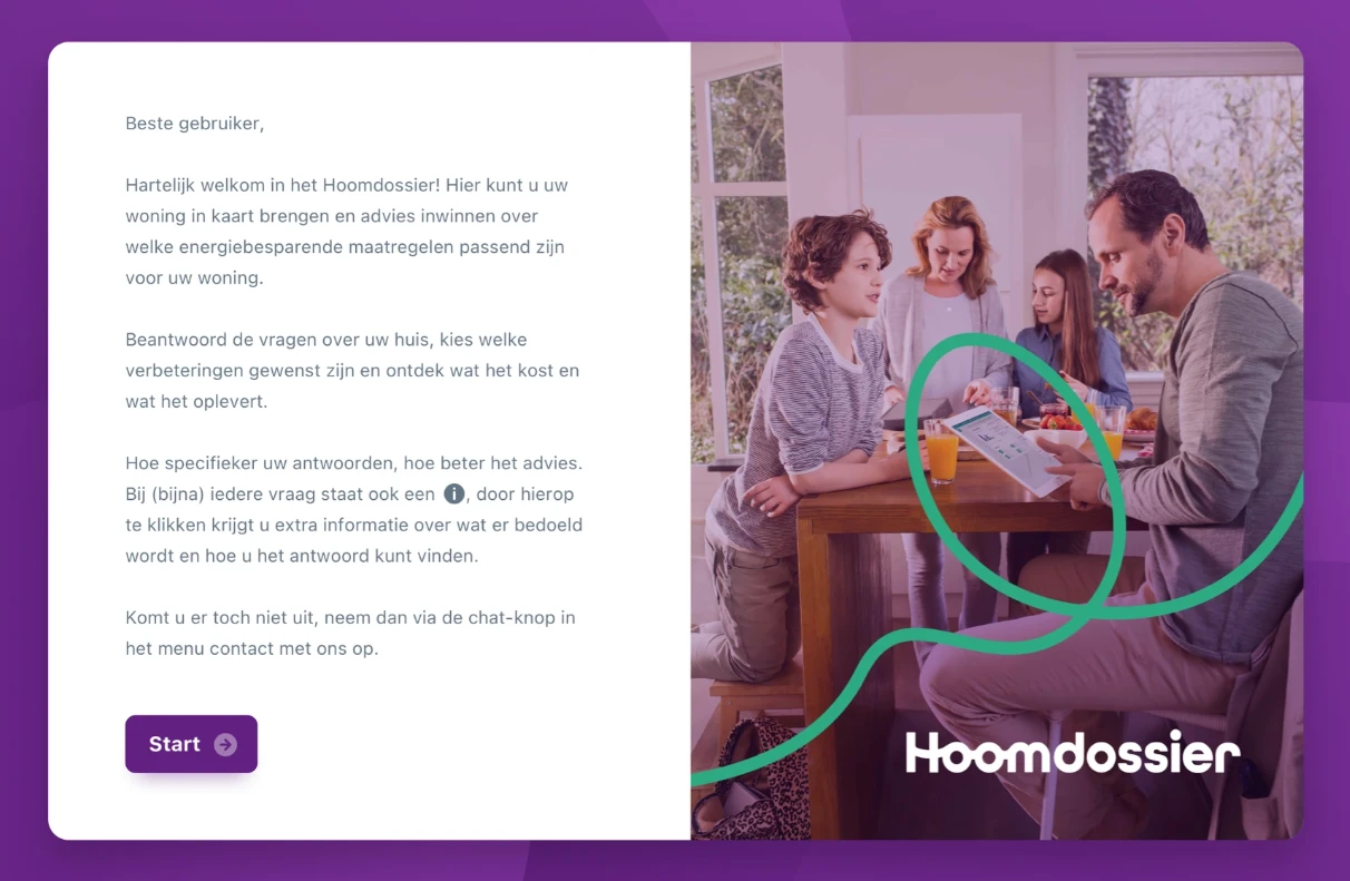 hoomdossier advies woning